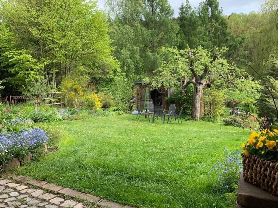 Gartentraum, Feuergrill, Kids-Spielwelt, 4Raeume Hartenstein  Eksteriør billede